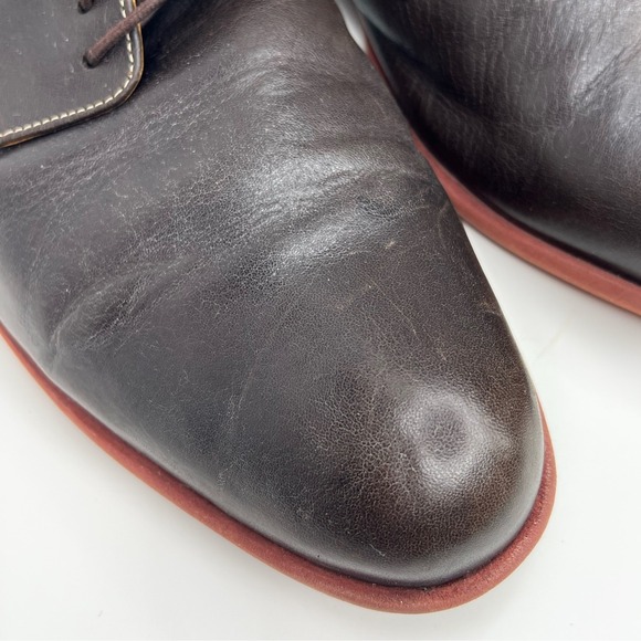 COLE HAAN Mens Brown Leather Dress Shoes Oxford Casual Lace Up 13M - Picture 5 of 13